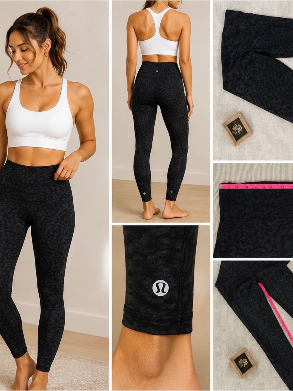 lululemon black camo/animal print Align High-Rise Leggings